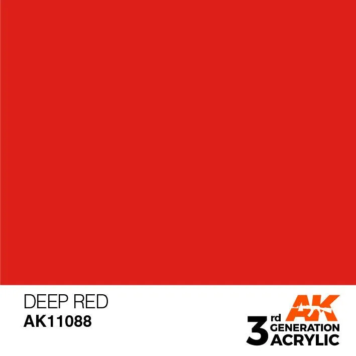 AK Interactive AK11088 3G Deep Red Acrylic Paint 17ml