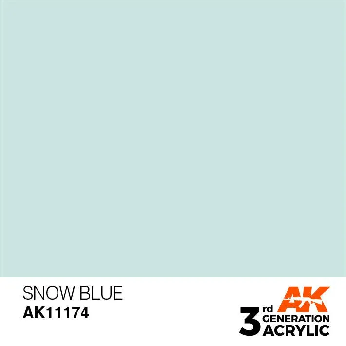 AK Interactive AK11174 3G Snow Blue Acrylic Paint 17ml