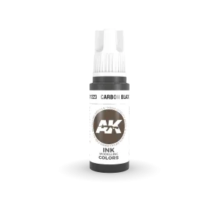 AK Interactive AK11223 3G Carbon Black Ink Acrylic Paint 17ml