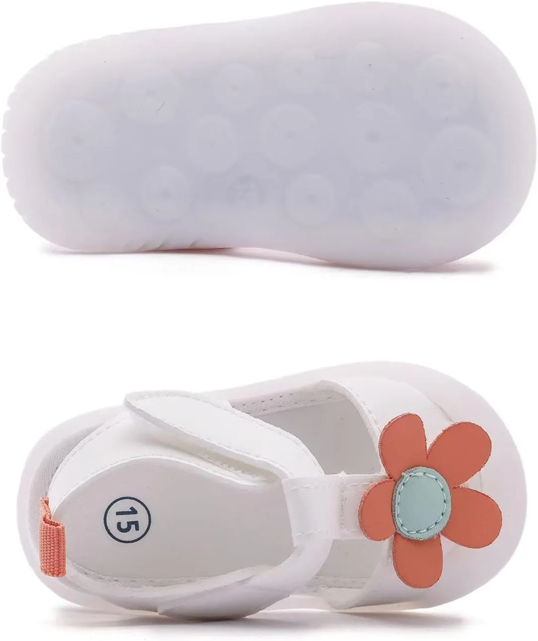 Baby Summer Sandals Breathable Mesh Rubber Sole Non-Slip Outdoor Shoes for Boys and Girls 9-30 Months
