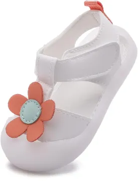 Baby Summer Sandals Breathable Mesh Rubber Sole Non-Slip Outdoor Shoes for Boys and Girls 9-30 Months