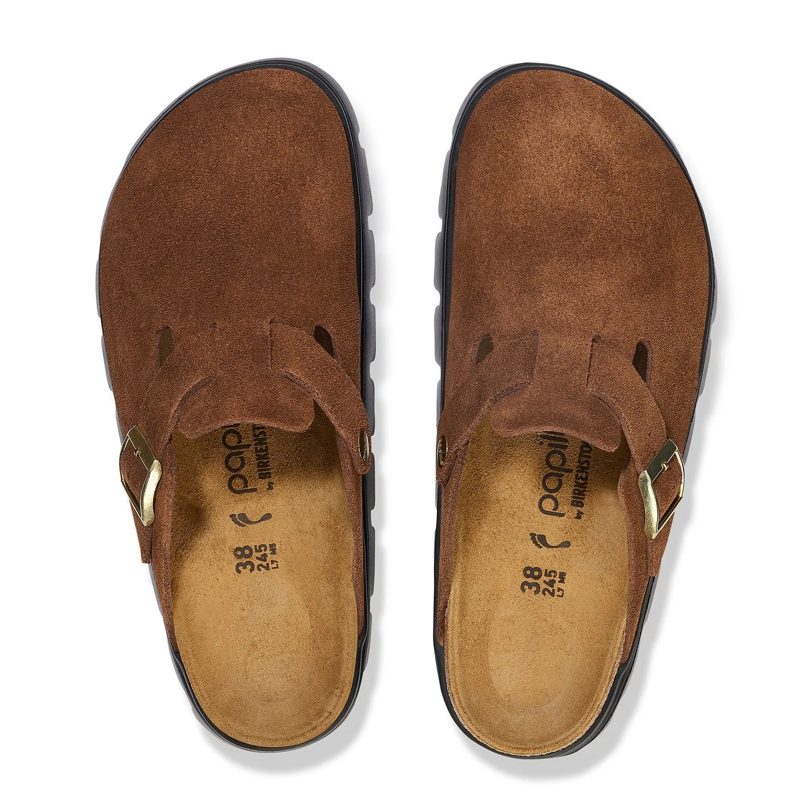 Birkenstock Boston Chunky Narrow Clog (Women) - Dark Tea Suede