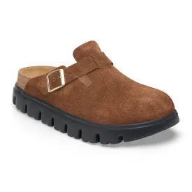Birkenstock Boston Chunky Narrow Clog (Women) - Dark Tea Suede