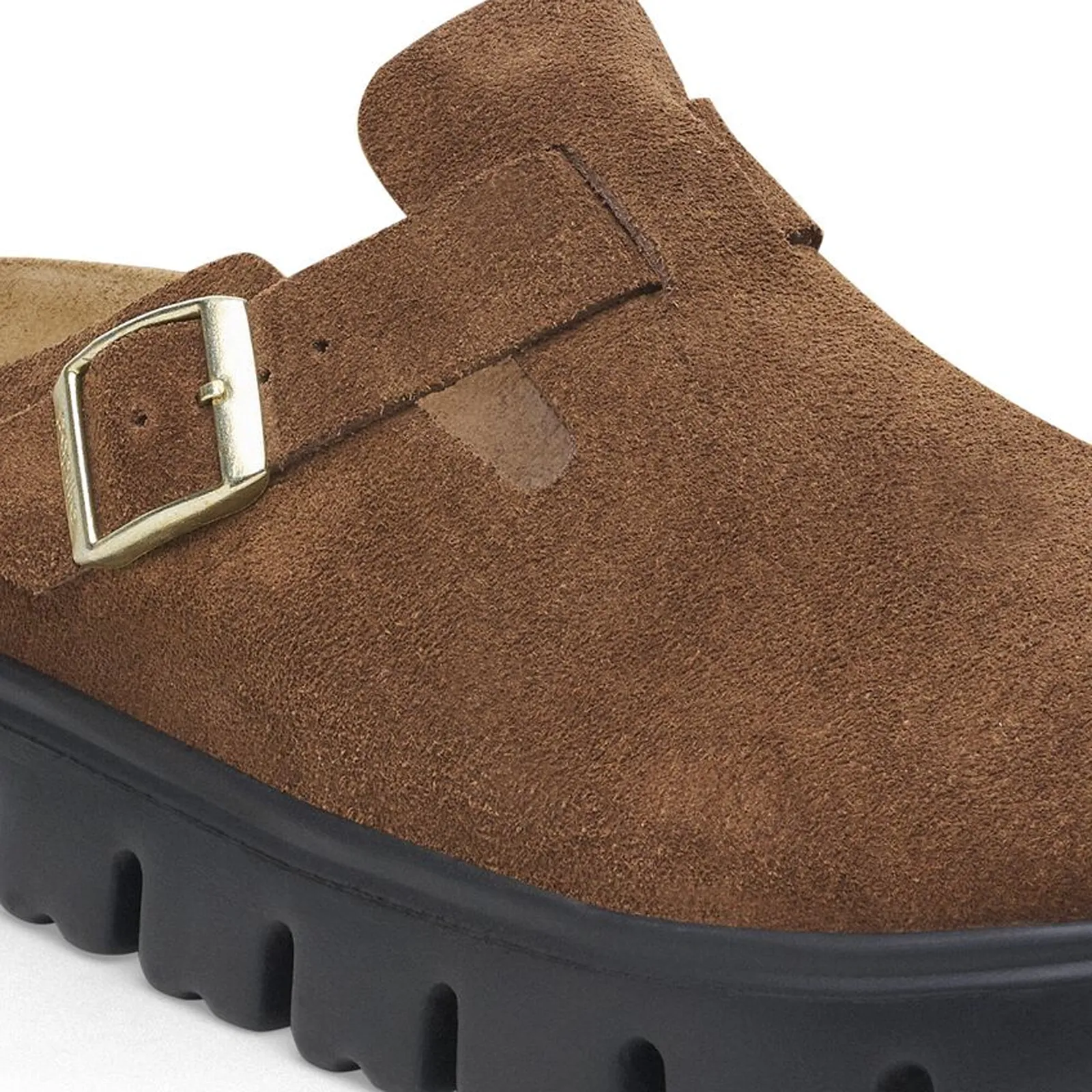 Birkenstock Boston Chunky Narrow Clog (Women) - Dark Tea Suede