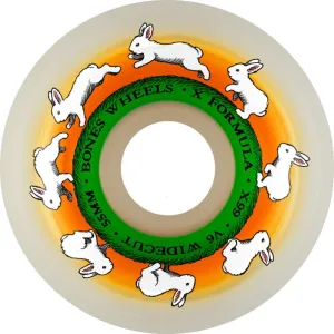 Bones 54mm 99a V6 Wide-Cut X-Formula Runny Bunny Skateboard Wheels 4pk