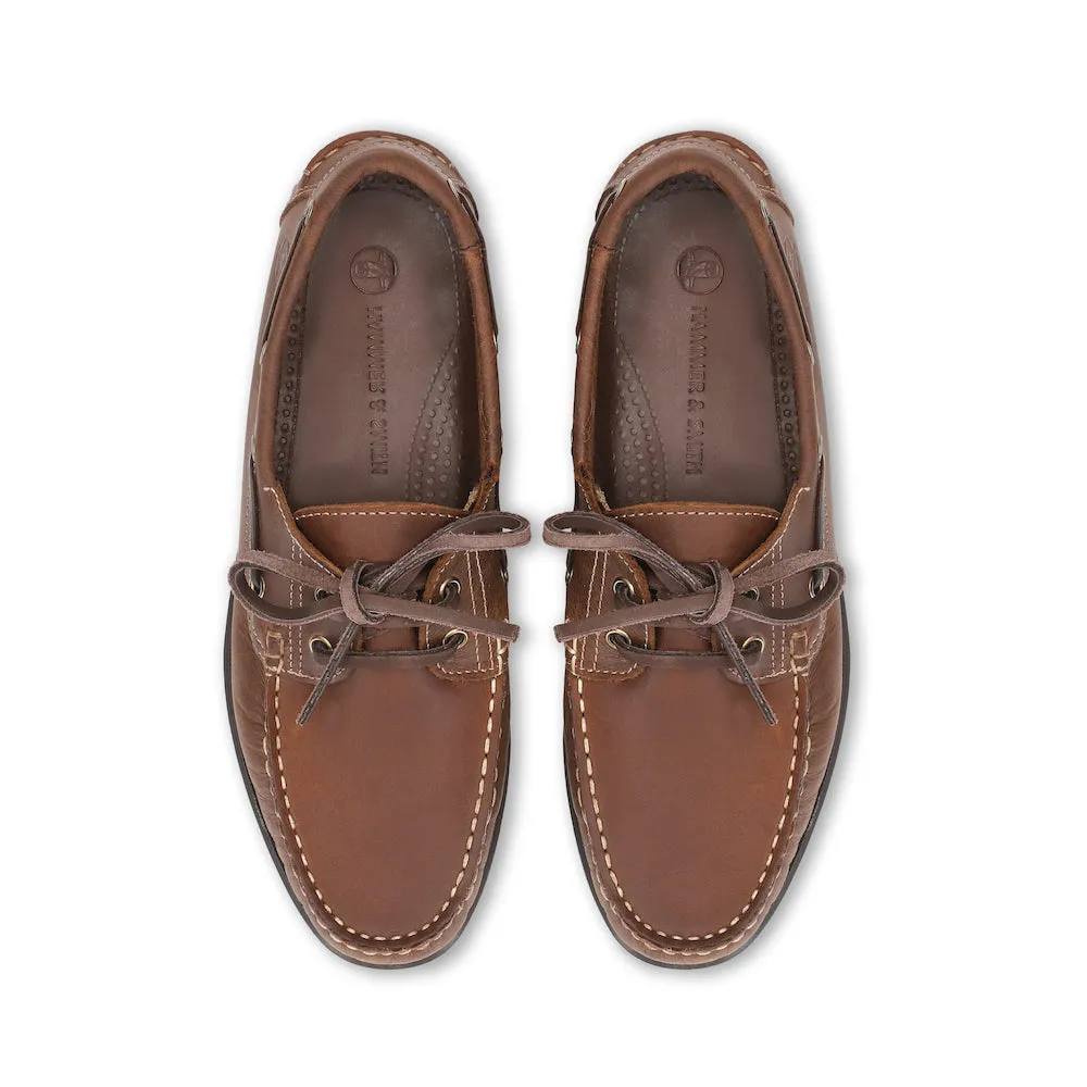 Bordo Waxed Sterling Boat Shoes