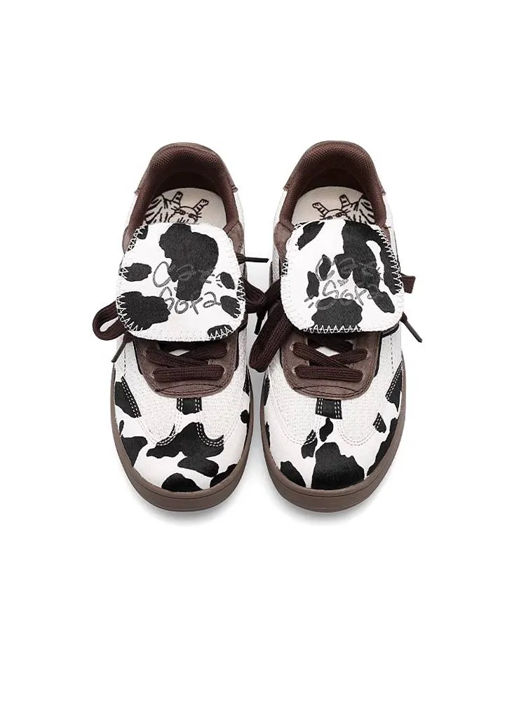 Cow white skateboard shoes【s0000008300】
