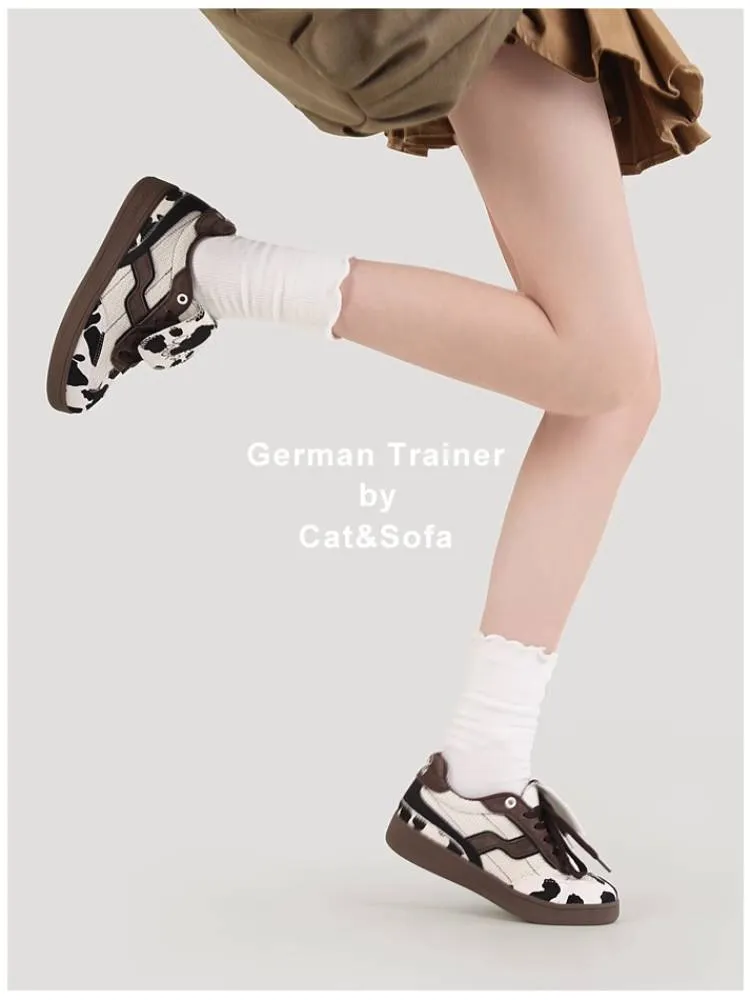 Cow white skateboard shoes【s0000008300】