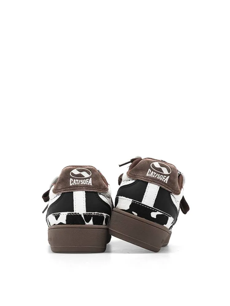 Cow white skateboard shoes【s0000008300】