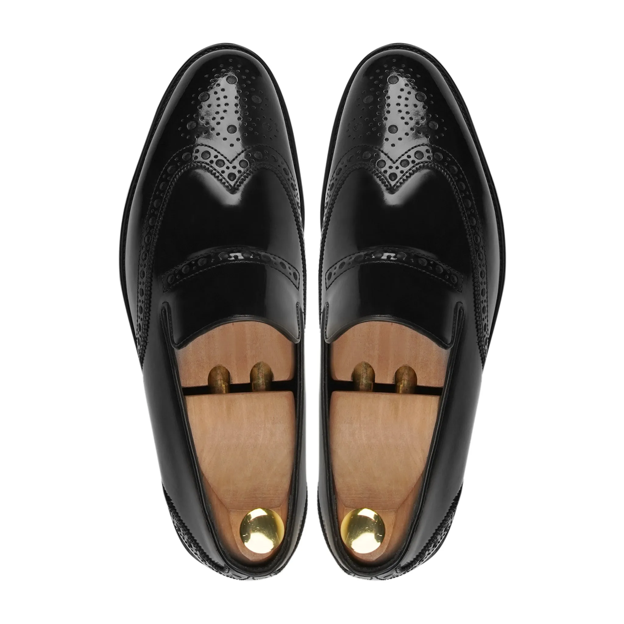 Cuprion - Men's Black Box Leather High Shine Loafer
