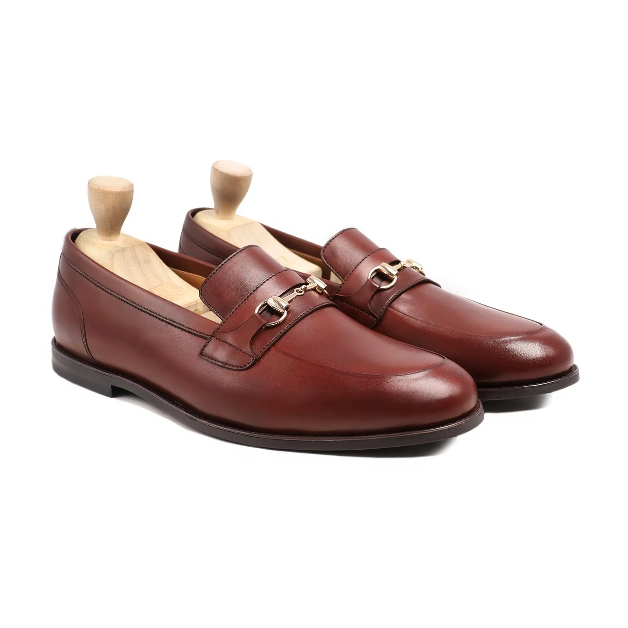 Delara - Men's Reddish Brown Calf Leather Loafer