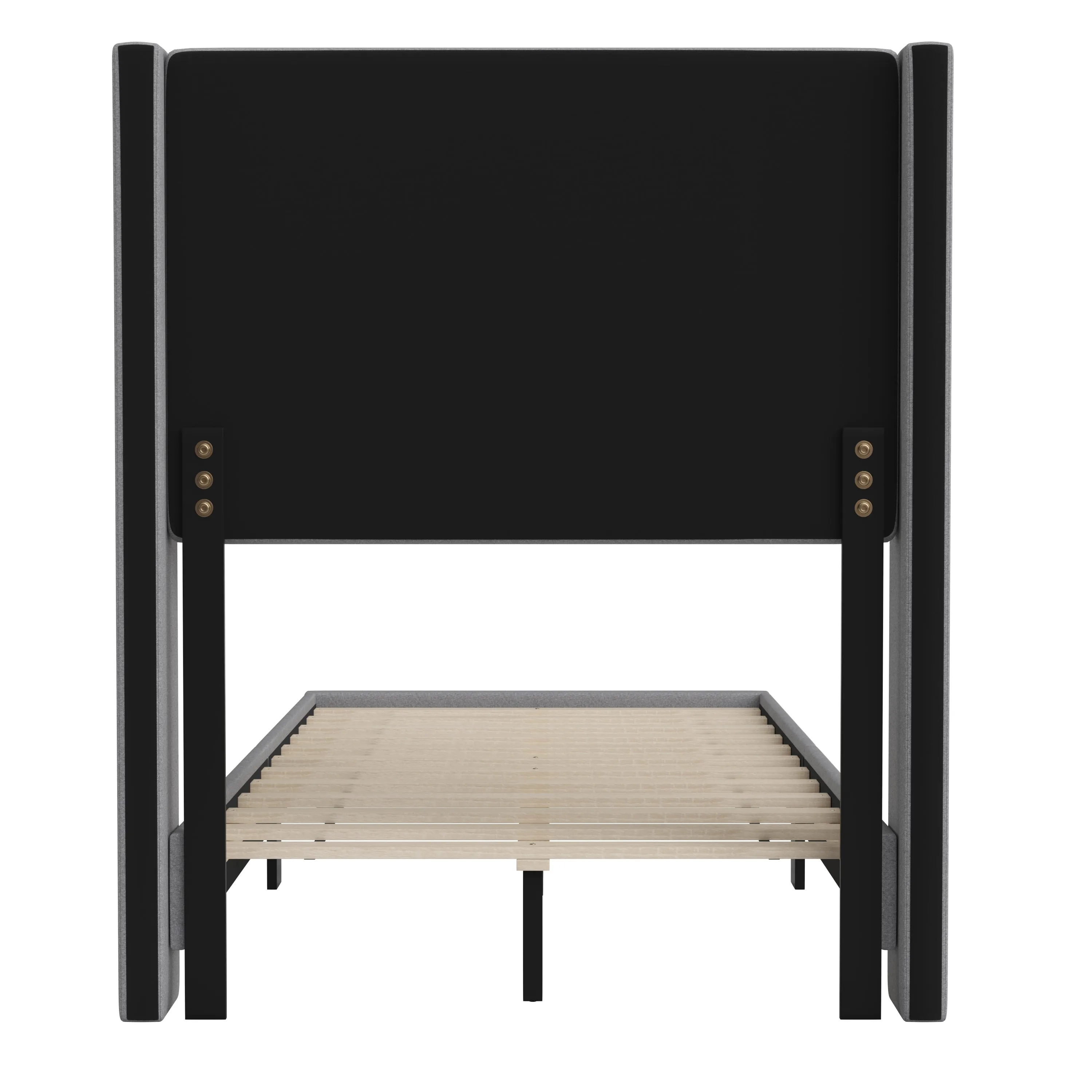 Gray Twin Platform Bed YK-1078-GY-T-GG