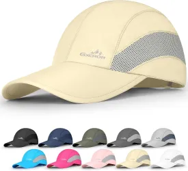 GXCROR Running Hat for Men Women Quick-Dry Baseball Cap UPF50  with Breathable Mesh, Adjustable Hook & Loop for Outdoor