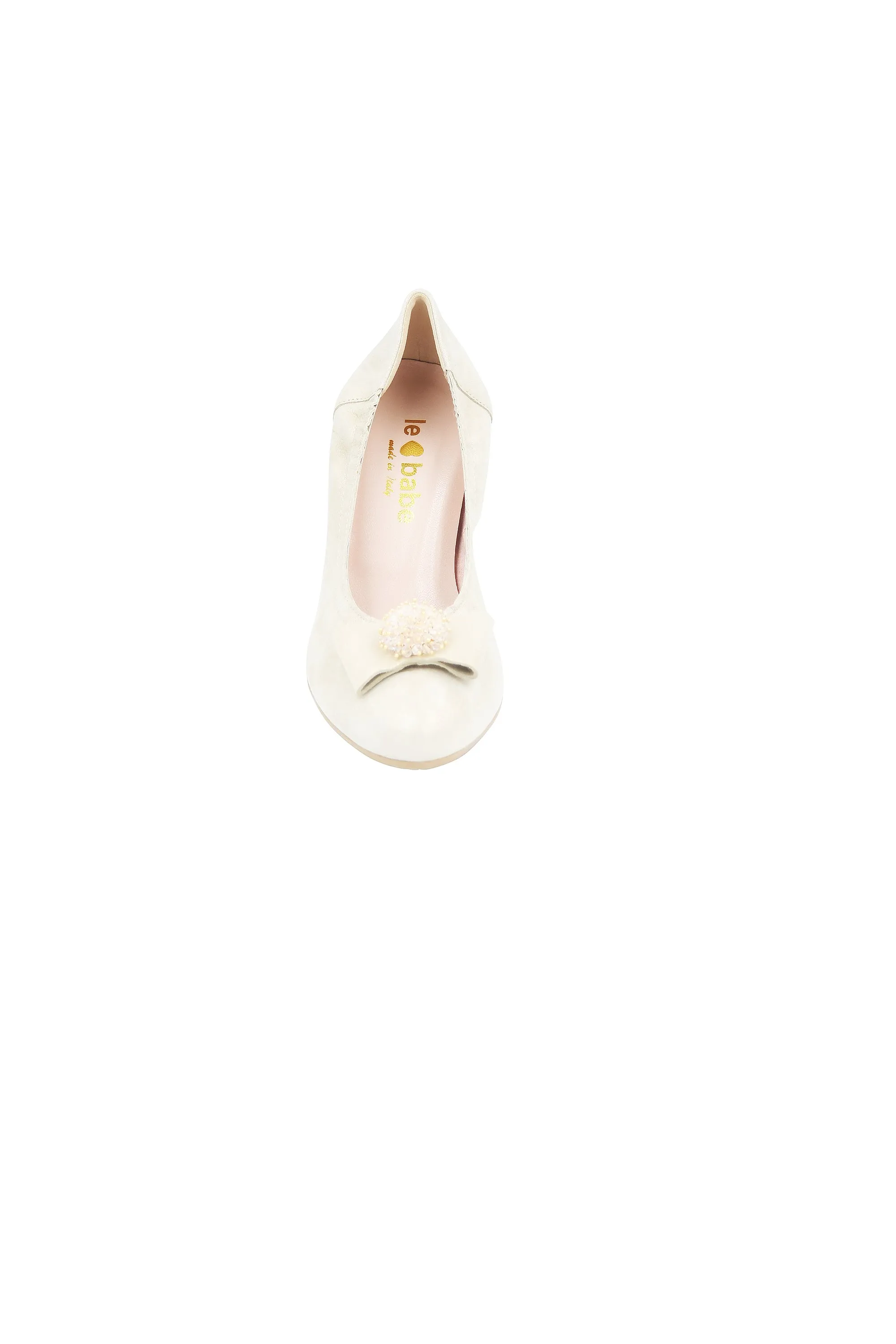 Le Babe Kitten Heel Luce Gold With Jewel Detail On The Front - Style 3047 (11)