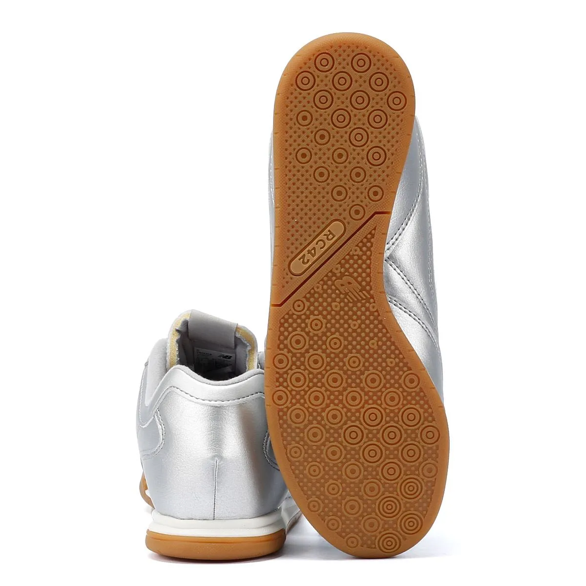 New Balance RC42 Silver Metallic Trainers