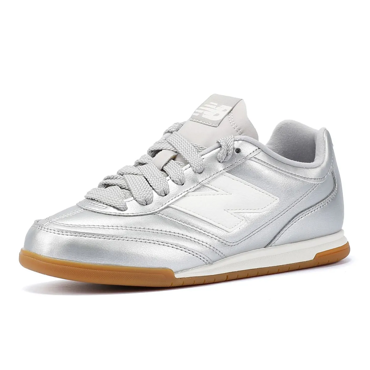 New Balance RC42 Silver Metallic Trainers