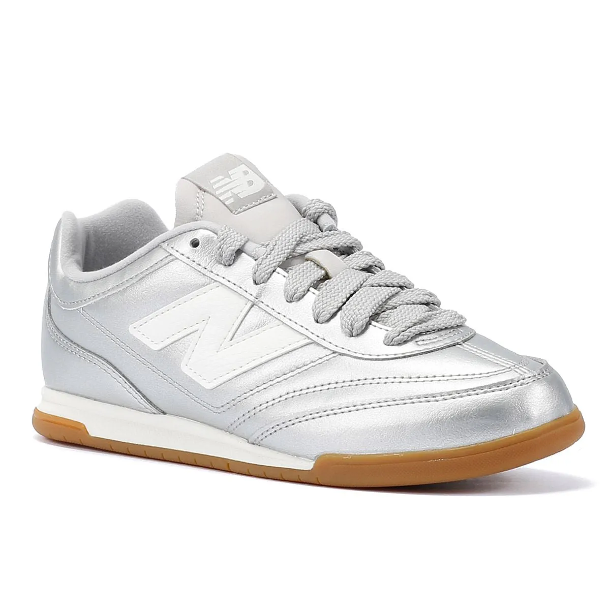 New Balance RC42 Silver Metallic Trainers
