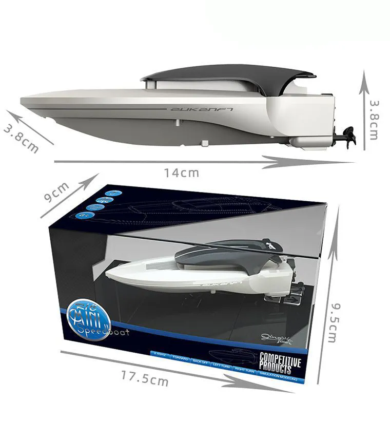 RC Mini Racing Boat Speed Boat Water-Red
