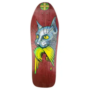 Schmitt Stix 10"x 31.875" Chris Miller III Bird In Mouth (RED STAIN) Skateboard Deck