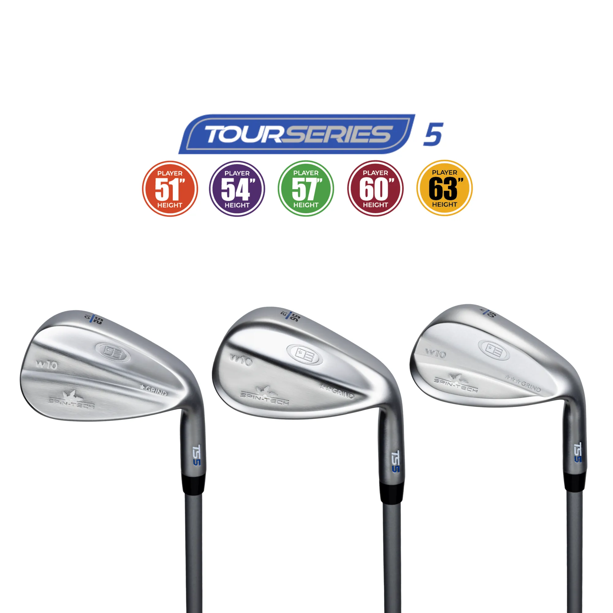 Set Wedges golf junior TOUR SERIES 5 in acciaio (3 bastoni)