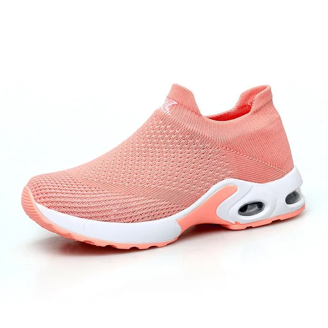 STQ 2019 Spring women sneakers shoes flat slip on platform sneakers