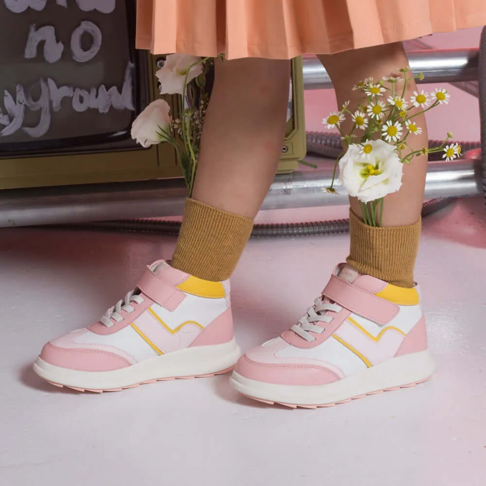 Super Icon Anti-slip Girl Pink Mid-top Sneakers
