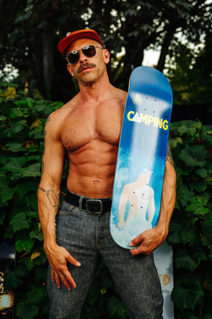 Tom of Finland X Happy Hour Skateboard: Camping