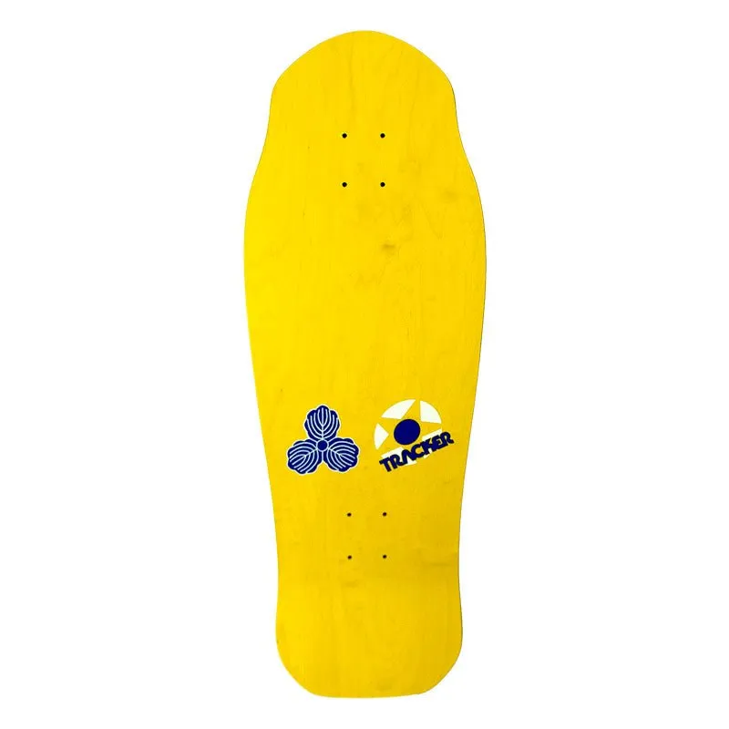 Tracker 10.3/8" x 30.5" Lester Kasai Oak Leaf Yellow Skateboard Deck