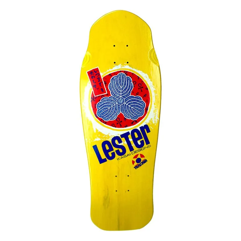 Tracker 10.3/8" x 30.5" Lester Kasai Oak Leaf Yellow Skateboard Deck